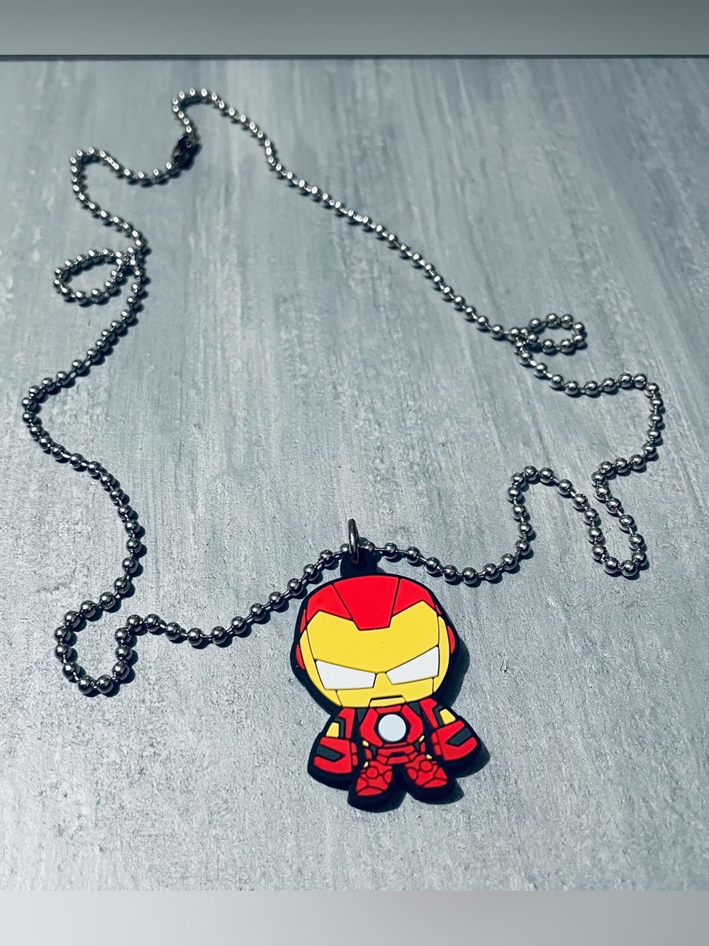 Marvel Iron Man Enamel Pendant Necklace - Red & Yellow